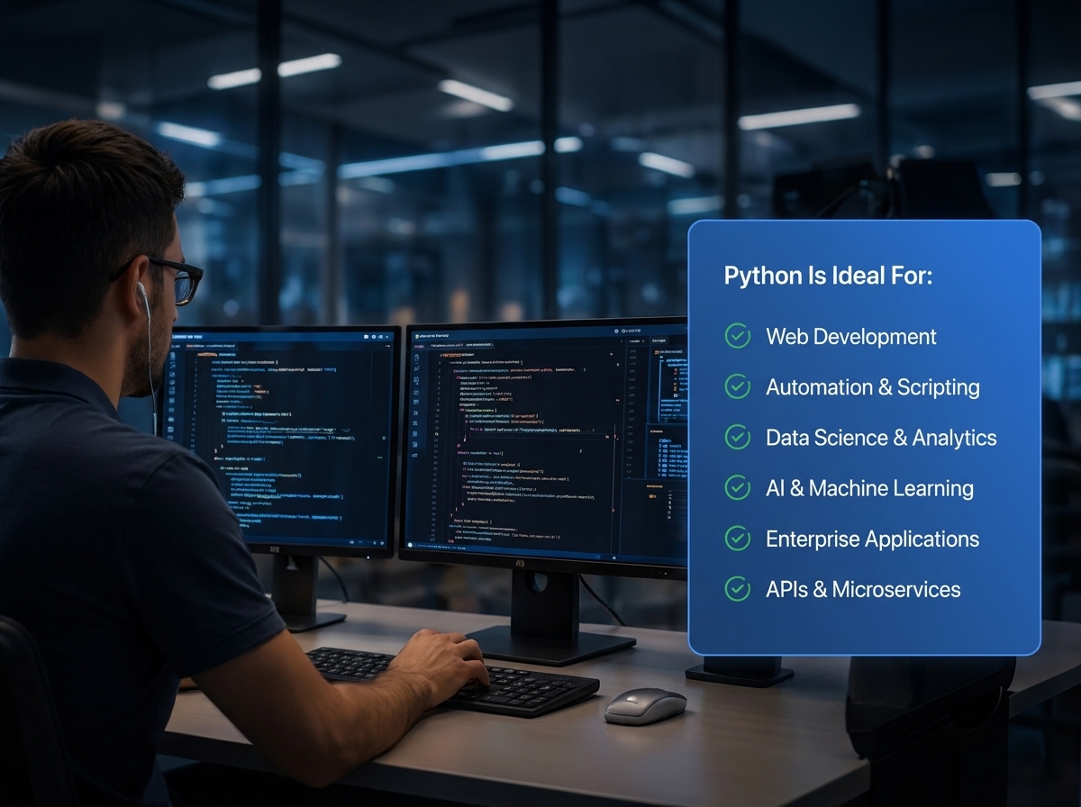 AXAON Python developer at work